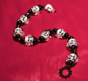 String of Skulls Bracelet