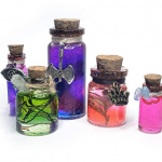 Halloween witch bottles props